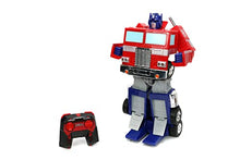 Load image into Gallery viewer, Jada Toys – Transformers Optimus Prime Converting RC Vehicle – Kids Toys Gift with Transformation from Truck to Robot – Lights &amp; Sounds – Full Function Remote Control – 13&quot; Long