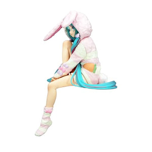 FURYU Corporation-Hatsune Miku Noodle Stopper Figure -Rabbit Ear Hood Pajama-