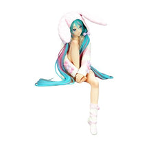 Load image into Gallery viewer, FURYU Corporation-Hatsune Miku Noodle Stopper Figure -Rabbit Ear Hood Pajama-