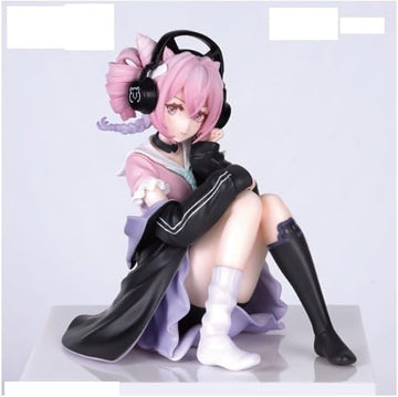 ONLY FROM JAPAN Arknights U-Official Energy Gathering Version Collectible Anime Figure, Pink Hair with Headphones