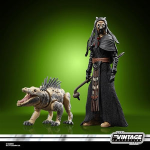 Star Wars The Vintage Collection, Tusken Warrior & Massiff, Pack of 2 9.5 cm Figures, The Book of Boba Fett