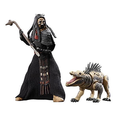 Star Wars The Vintage Collection, Tusken Warrior & Massiff, Pack of 2 9.5 cm Figures, The Book of Boba Fett