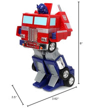 Load image into Gallery viewer, Jada Toys – Transformers Optimus Prime Converting RC Vehicle – Kids Toys Gift with Transformation from Truck to Robot – Lights &amp; Sounds – Full Function Remote Control – 13&quot; Long