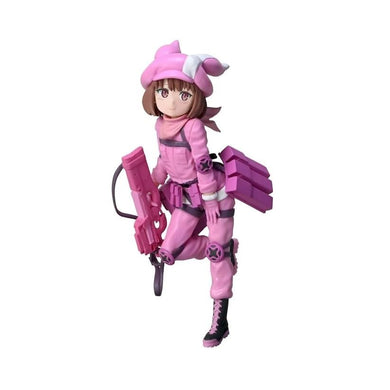 Gun Gale Online LLENN Action Figure, Pink Combat Outfit, Collectible Anime Character