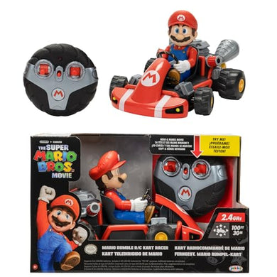 Nintendo Mario Rumble Kart RC Racer 2.4Ghz, with Full Function Steering Create 360 Spins, Whiles and Drift! - Up to 100 ft. Range - for Kids Ages 4+