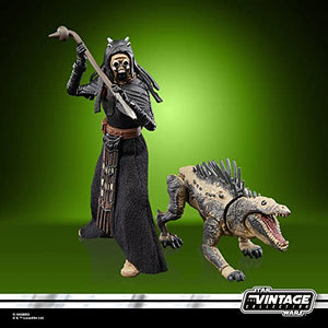 Star Wars The Vintage Collection, Tusken Warrior & Massiff, Pack of 2 9.5 cm Figures, The Book of Boba Fett