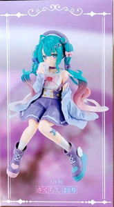 JP Products Hatsune Miku Figures (Sailor Uniform Purple Color Noodle Stopper)