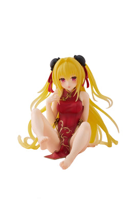 Taito-to Love-Ru Darkness Desktop Cute Figure - Golden Darkness (Chinese Dress Ver.)