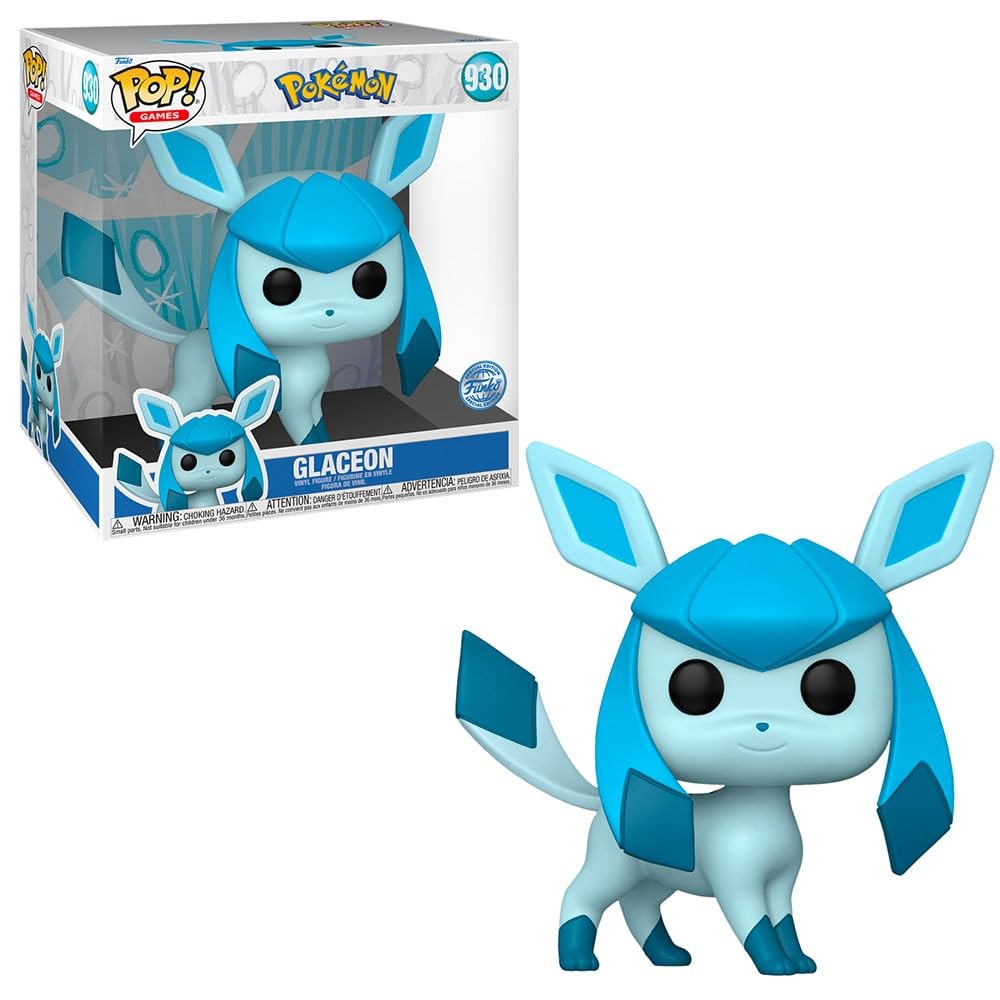 Funko Pokemon - Glaceon Pop! Vinyl Figure, Multicolor, 10 Inch Size