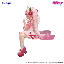 Load image into Gallery viewer, Furyu Hatsune Miku Sakura Miku 2025 Wink Noodle Stopper Figure