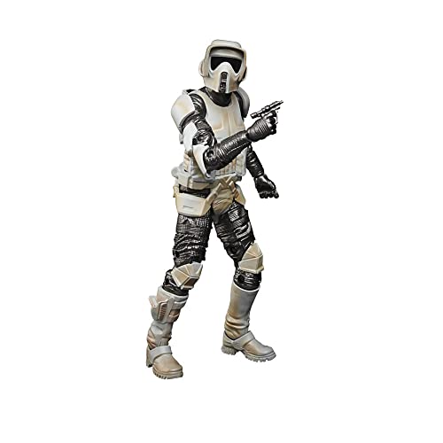 Star Wars The Black Series Carbonized Collection Scout Trooper Toy 15-cm-Scale The Mandalorian Collectible Figure for Kids Ages 4 and Up