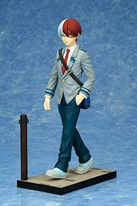 Bell Fine My Hero Academia: Shoto Todoroki (Uniform Ver.) Konekore 1:8 Scale PVC Figure, Multicolor