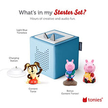 Load image into Gallery viewer, Toniebox Audio Player Starter Set with Peppa Pig, George, and Playtime Puppy - Listen, Learn, and Play with One Huggable Little Box