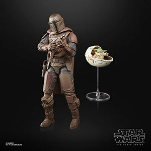 Star Wars The Black Series The Mandalorian and Grogu (Arvala-7) Toys 15-Cm-Scale The Mandalorian Action Figures, Kids Ages 4 and Up
