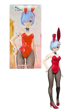 Furyu - Re:Zero Starting Life in Another World - BiCute Bunnies Statue - Rem ( Red Color)