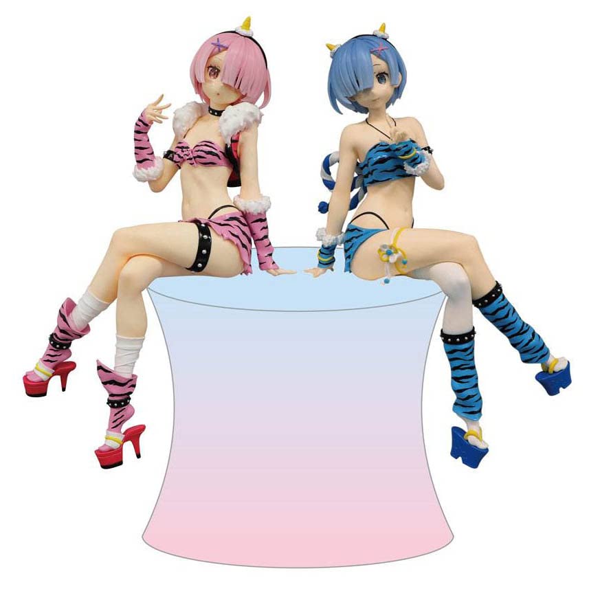 Furyu Re:Zero Starting Life in Another World: Rem & Ram Demon Costume Noodle Stopper Non Scale Figure